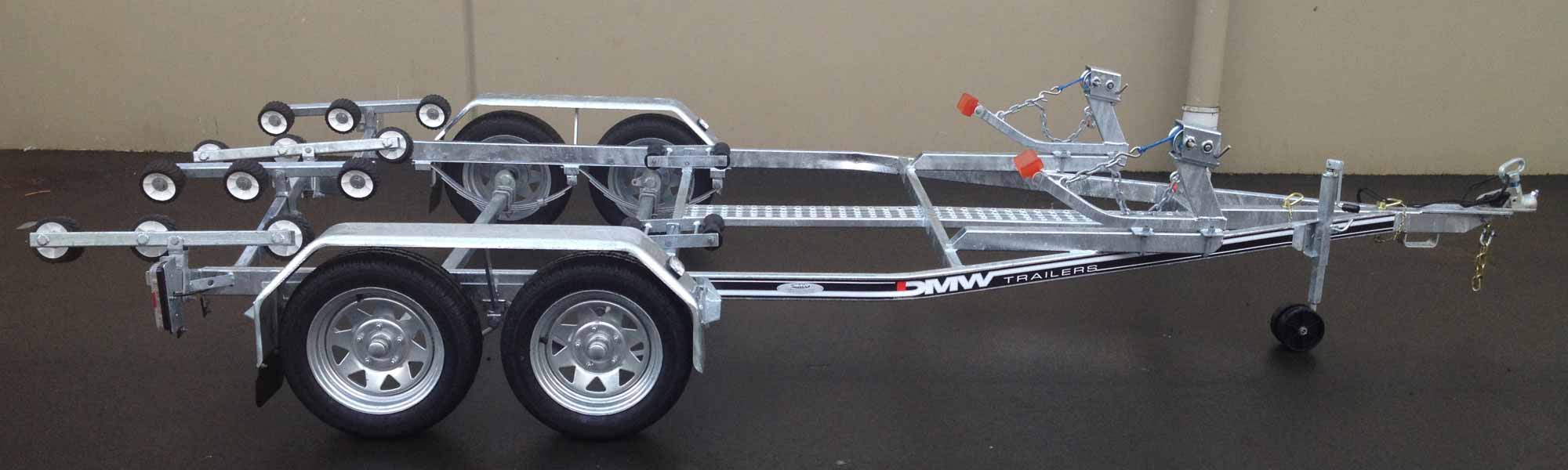 DMW Trailers are manufactured in Hamilton, jet ski trailers, tinnie